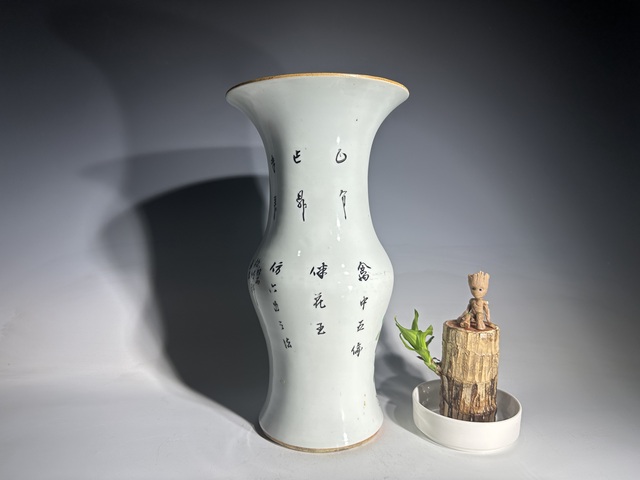 古玩陶瓷晚清粉彩無倫圖花觚拍賣,當(dāng)前價格3888元
