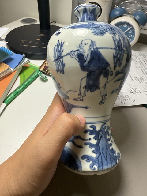 古玩陶瓷青花梅瓶真品鑒賞圖