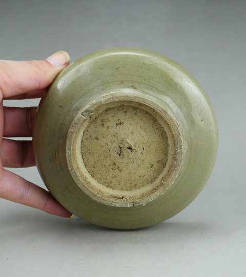 古玩陶瓷明代.龍泉窯青瓷托盤拍賣,當前價格33元
