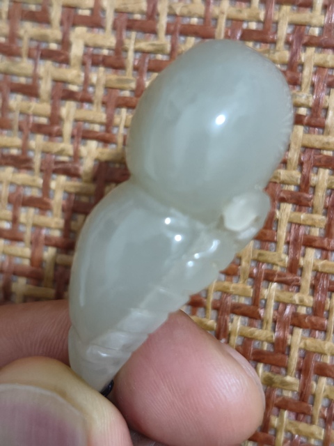 古玩玉器和田玉雕“葫蘆掛墜”真品鑒賞圖