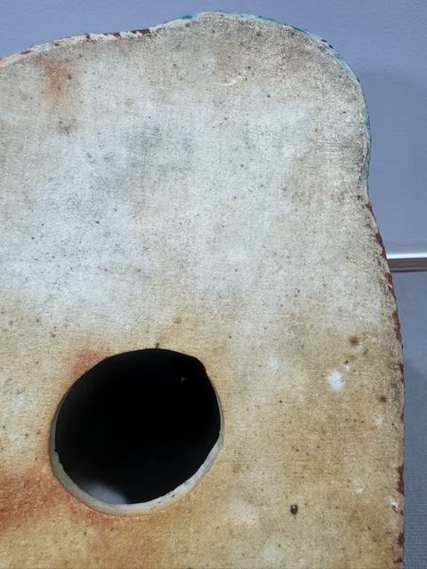 古玩陶瓷粉彩花卉彌勒笑佛真品鑒賞圖