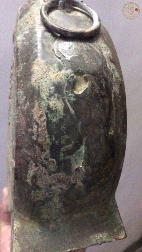 古玩銅器漢代青銅扁壺真品鑒賞圖