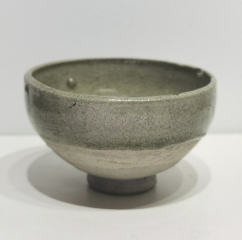 古玩陶瓷岳州窯青釉茶碗真品鑒賞圖