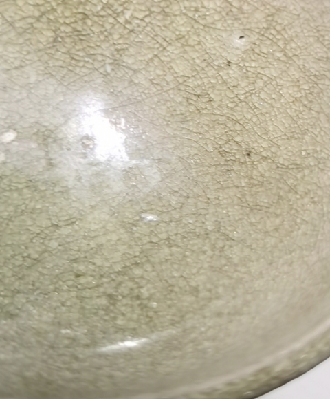 古玩陶瓷岳州窯青釉茶碗真品鑒賞圖