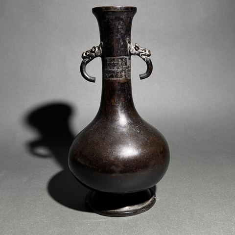 古玩銅器銅瓶真品鑒賞圖