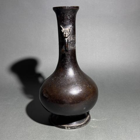 古玩銅器銅瓶真品鑒賞圖