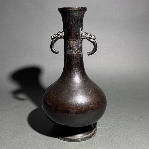 古玩銅器銅瓶真品鑒賞圖