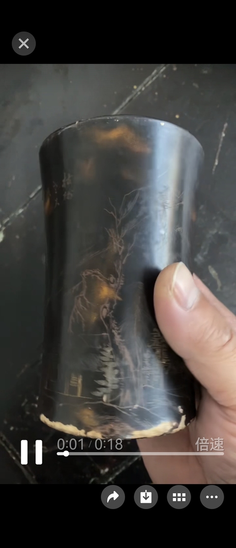 古玩雜項筆筒真品鑒賞圖