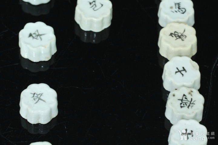 古玩陶瓷民國象棋真品鑒賞圖