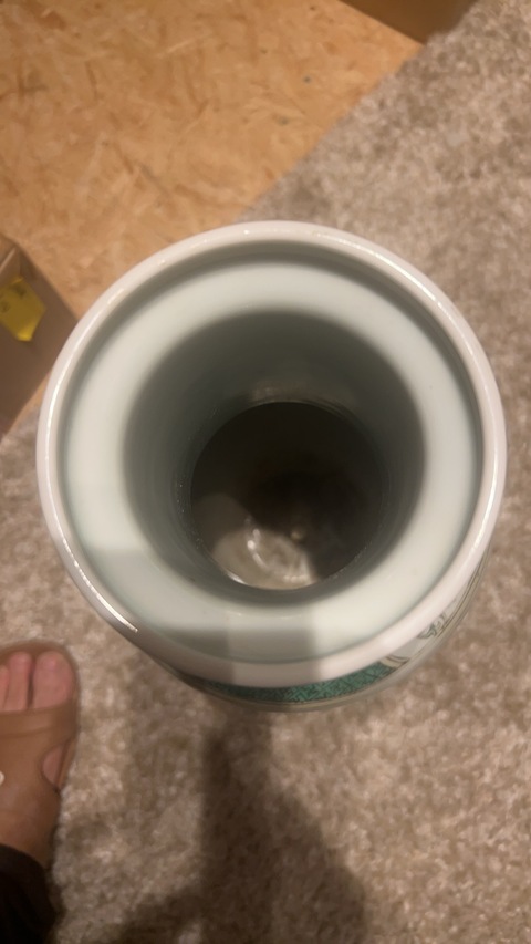 古玩陶瓷人物紋五彩棒槌瓶真品鑒賞圖