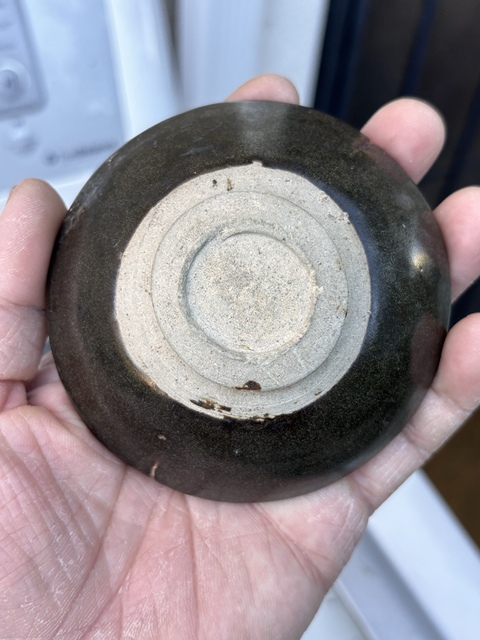 古玩陶瓷茶葉末釉茶盞真品鑒賞圖