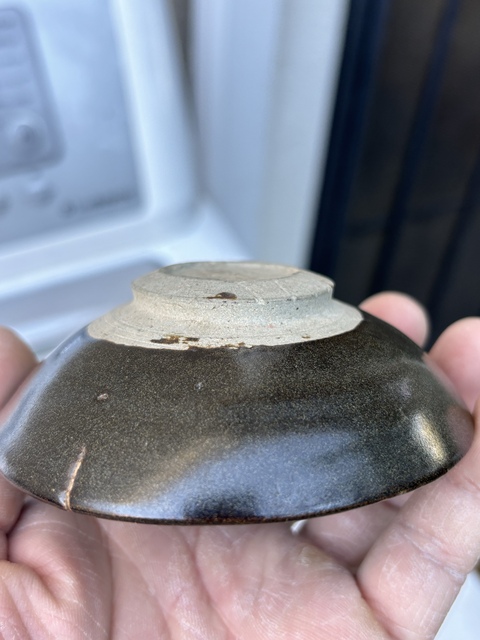 古玩陶瓷茶葉末釉茶盞真品鑒賞圖