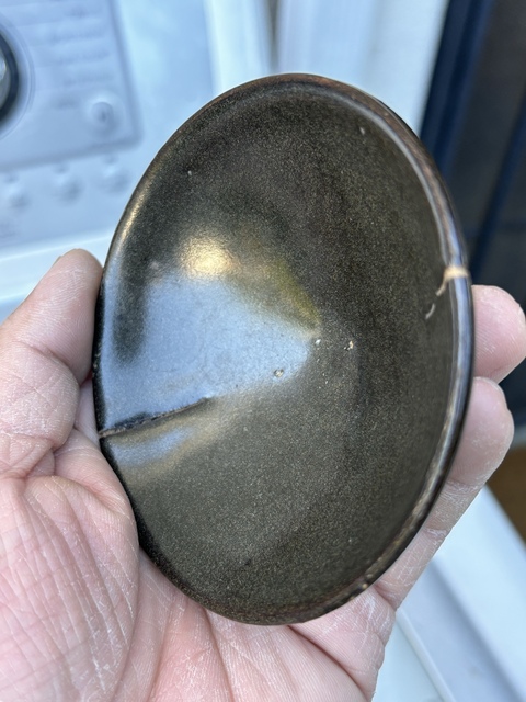 古玩陶瓷茶葉末釉茶盞真品鑒賞圖
