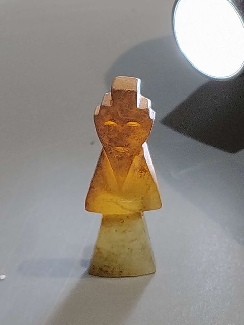 古玩玉器做舊仿古“玉翁仲”真品鑒賞圖