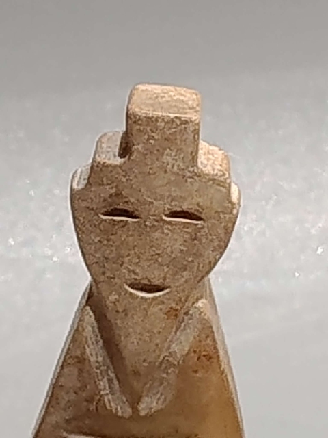 古玩玉器做舊仿古“玉翁仲”真品鑒賞圖