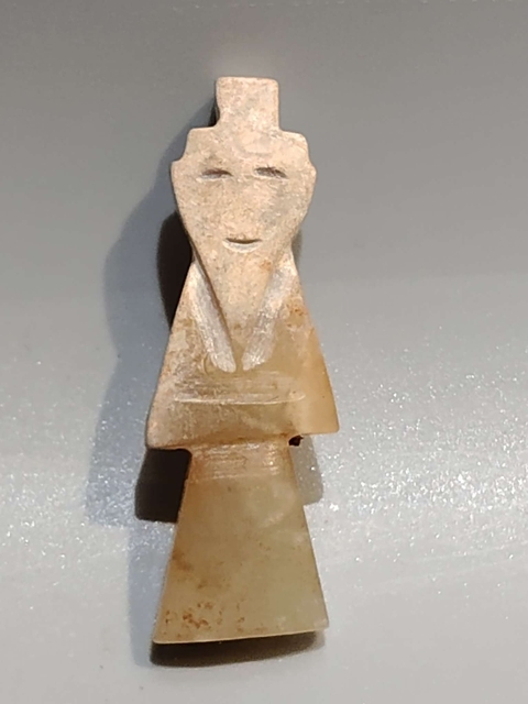 古玩玉器做舊仿古“玉翁仲”真品鑒賞圖