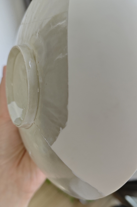 古玩陶瓷定窯印花盤真品鑒賞圖