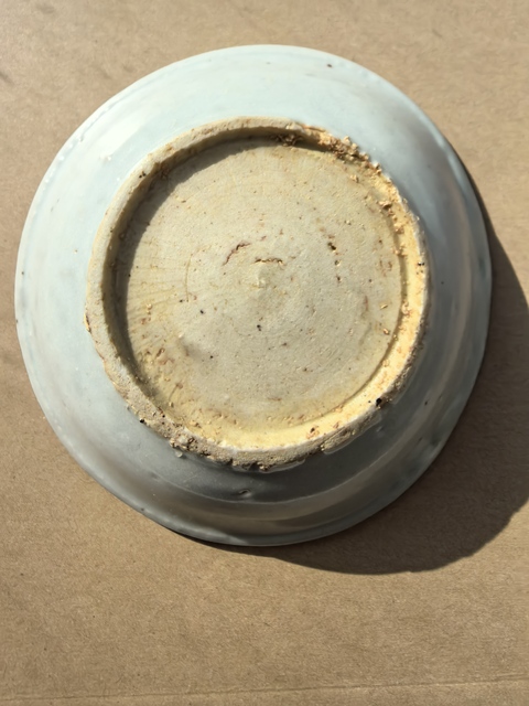 古玩陶瓷青花花卉紋盤真品鑒賞圖