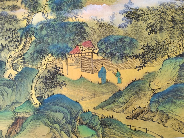 古玩字畫霞嶺含青真品鑒賞圖