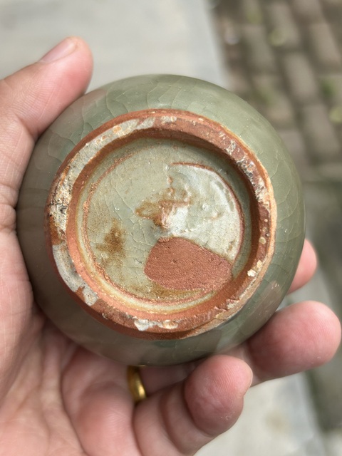 古玩陶瓷龍泉青釉罐真品鑒賞圖