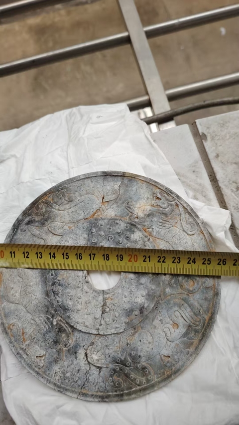 古玩玉器仿古玉璧真品鑒賞圖