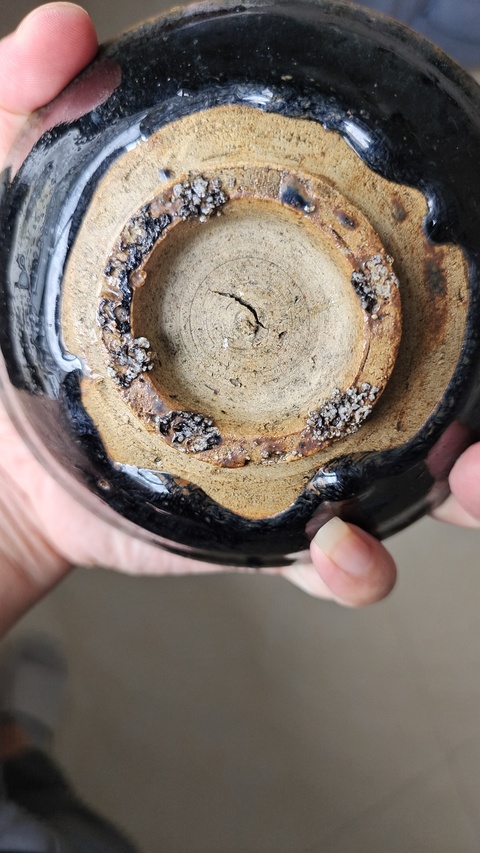 古玩陶瓷金元窯變烏金釉茶盞拍賣,當前價格2888元