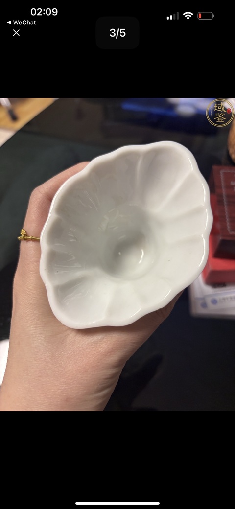 古玩陶瓷德化白釉爵杯真品鑒賞圖