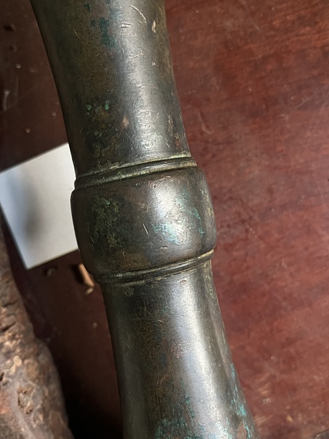 古玩銅器銅花觚真品鑒賞圖