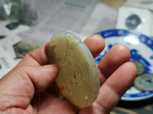 古玩玉器和田玉雕“蝴蝶佩”真品鑒賞圖