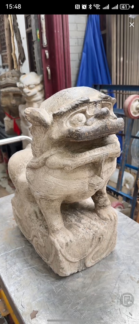 古玩雜項獅子擺件真品鑒賞圖