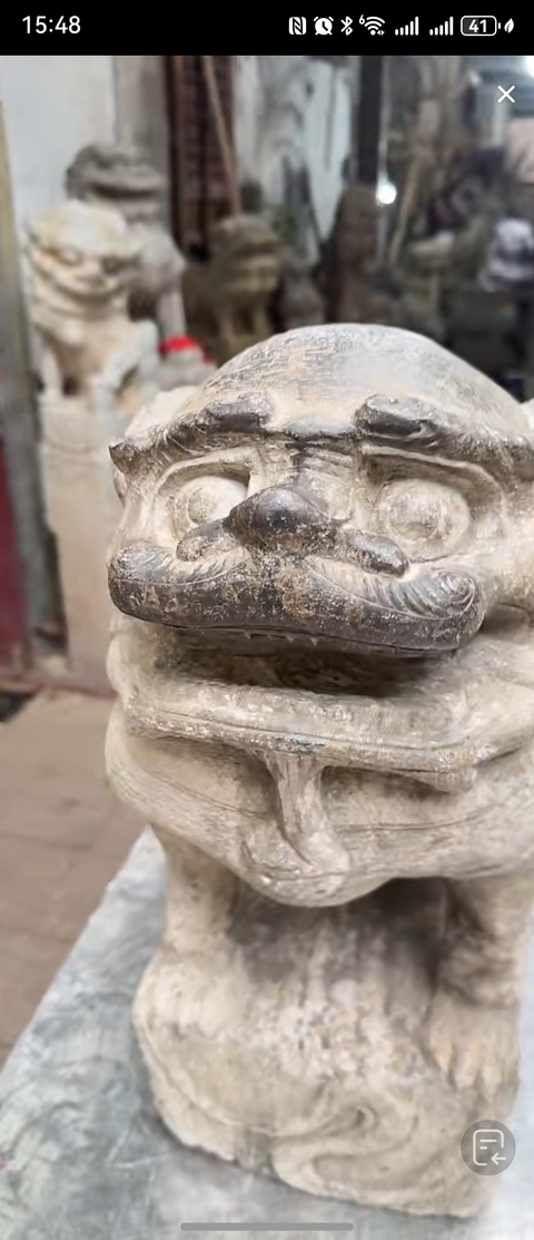 古玩雜項獅子擺件真品鑒賞圖