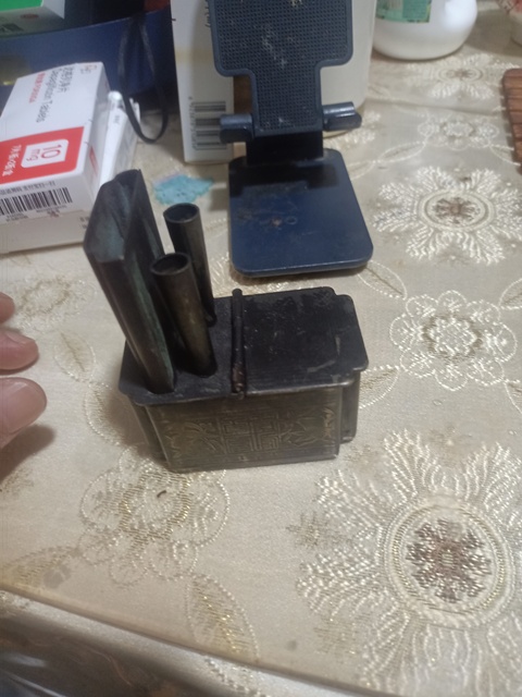 古玩銅器銅水煙壺真品鑒賞圖