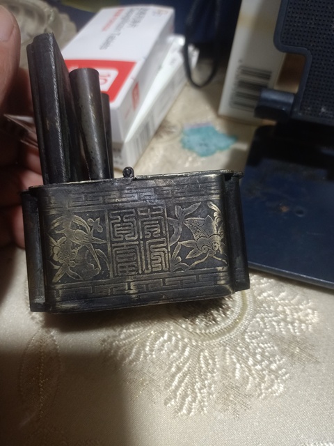 古玩銅器銅水煙壺真品鑒賞圖