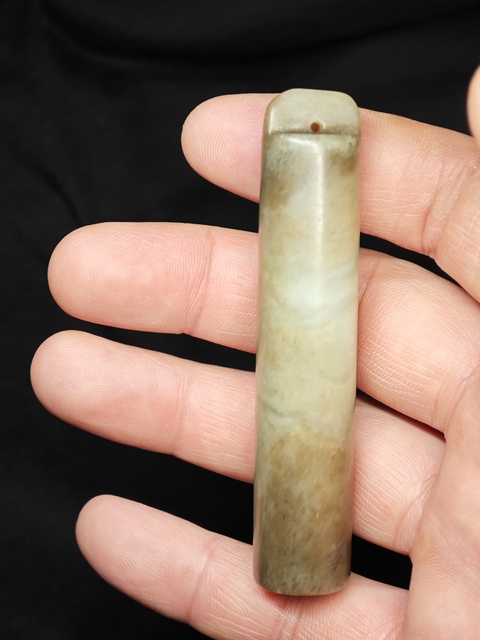 古玩玉器和田玉雕“翎管”真品鑒賞圖
