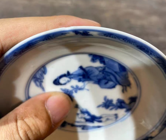 古玩陶瓷青花人物故事盤拍賣，當前價格2600元