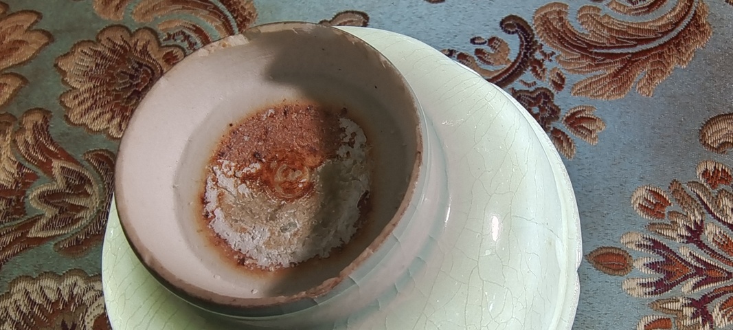 古玩陶瓷青白釉花口高足碗真品鑒賞圖