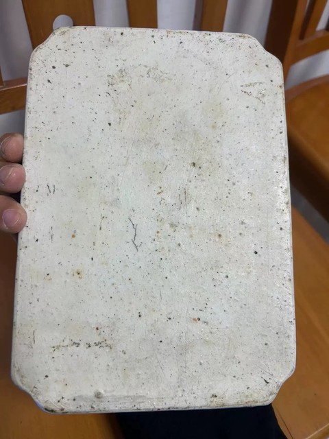 古玩陶瓷人物紋粉彩四方倭角盤真品鑒賞圖