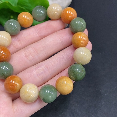 古玩玉器天然翡翠珠串真品鑒賞圖