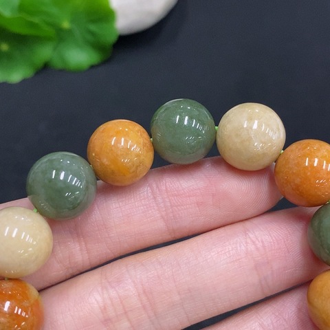 古玩玉器天然翡翠珠串真品鑒賞圖