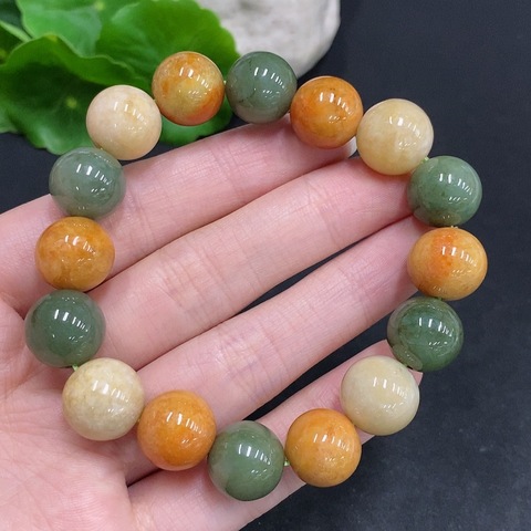 古玩玉器天然翡翠珠串真品鑒賞圖