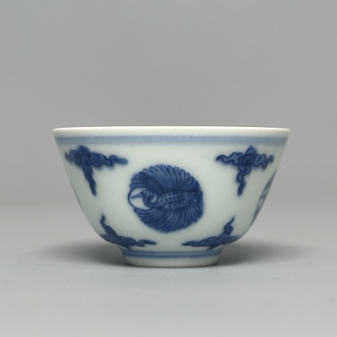 古玩陶瓷青花杯真品鑒賞圖
