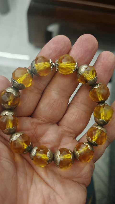 古玩雜項多楞面圓珠手串真品鑒賞圖