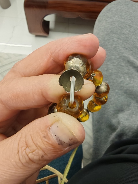 古玩雜項多楞面圓珠手串真品鑒賞圖