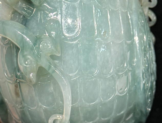 古玩玉器翡翠雕“鳳尊”真品鑒賞圖