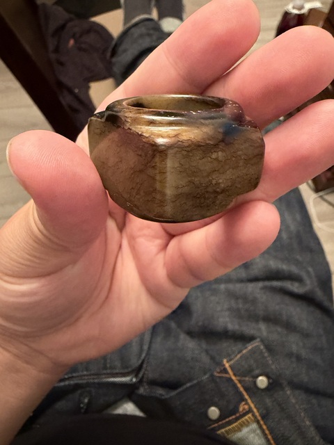 古玩玉器和田玉雕“素紋琮”真品鑒賞圖