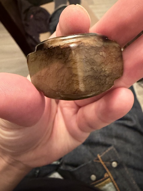 古玩玉器和田玉雕“素紋琮”真品鑒賞圖