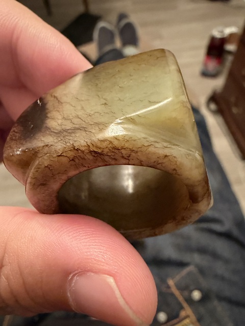 古玩玉器和田玉雕“素紋琮”真品鑒賞圖