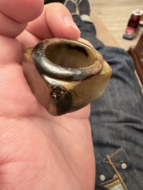 古玩玉器和田玉雕“素紋琮”真品鑒賞圖