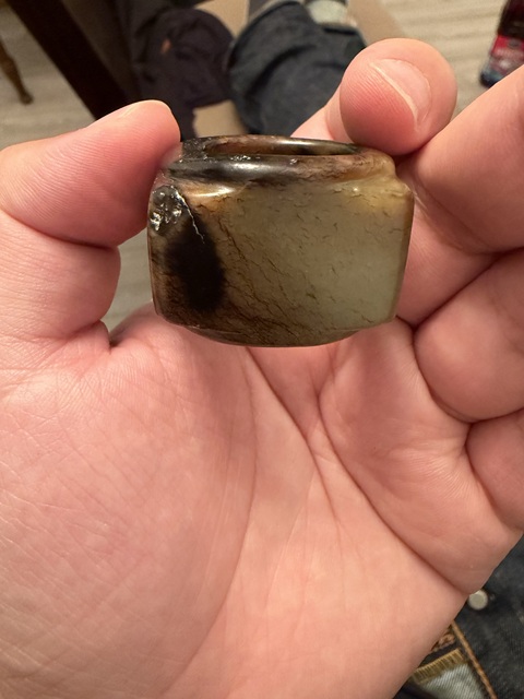 古玩玉器和田玉雕“素紋琮”真品鑒賞圖