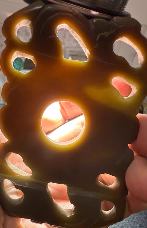 古玩玉器玉雙螭龍璧真品鑒賞圖